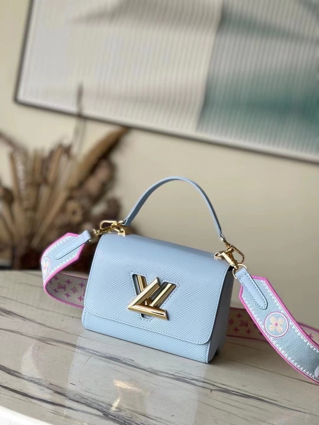 Louis Vuitton Twist PM M22515 Bleu Nuage Blue