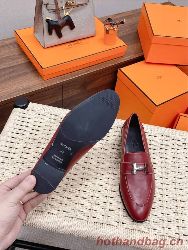 Hermes leather Shoes 93412-2