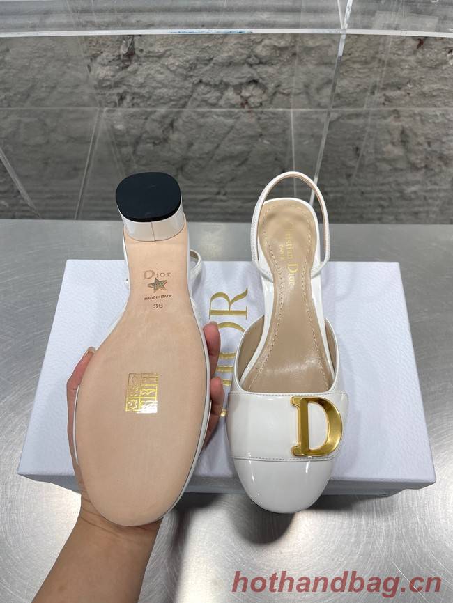 DIOR SLINGBACK PUMP Patent Calfskin 93424-1