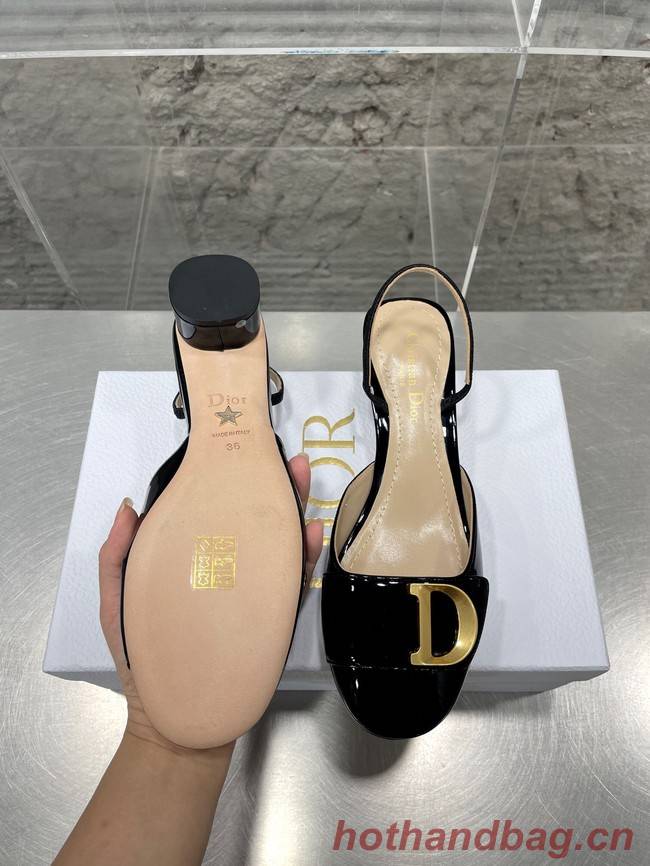 DIOR SLINGBACK PUMP Patent Calfskin 93424-4