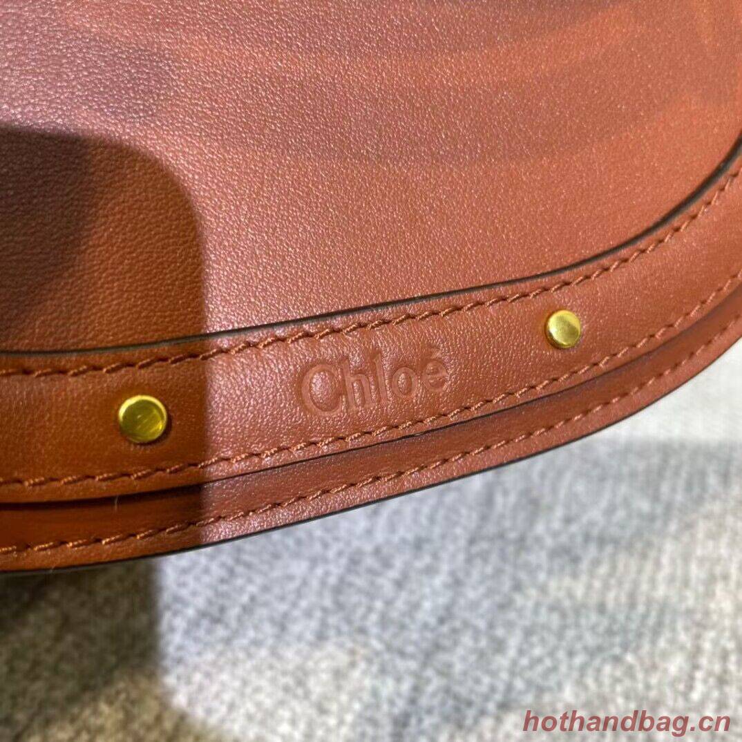 Chloe Nile Bracelet Minaudiere Original Leather 6011 Brown