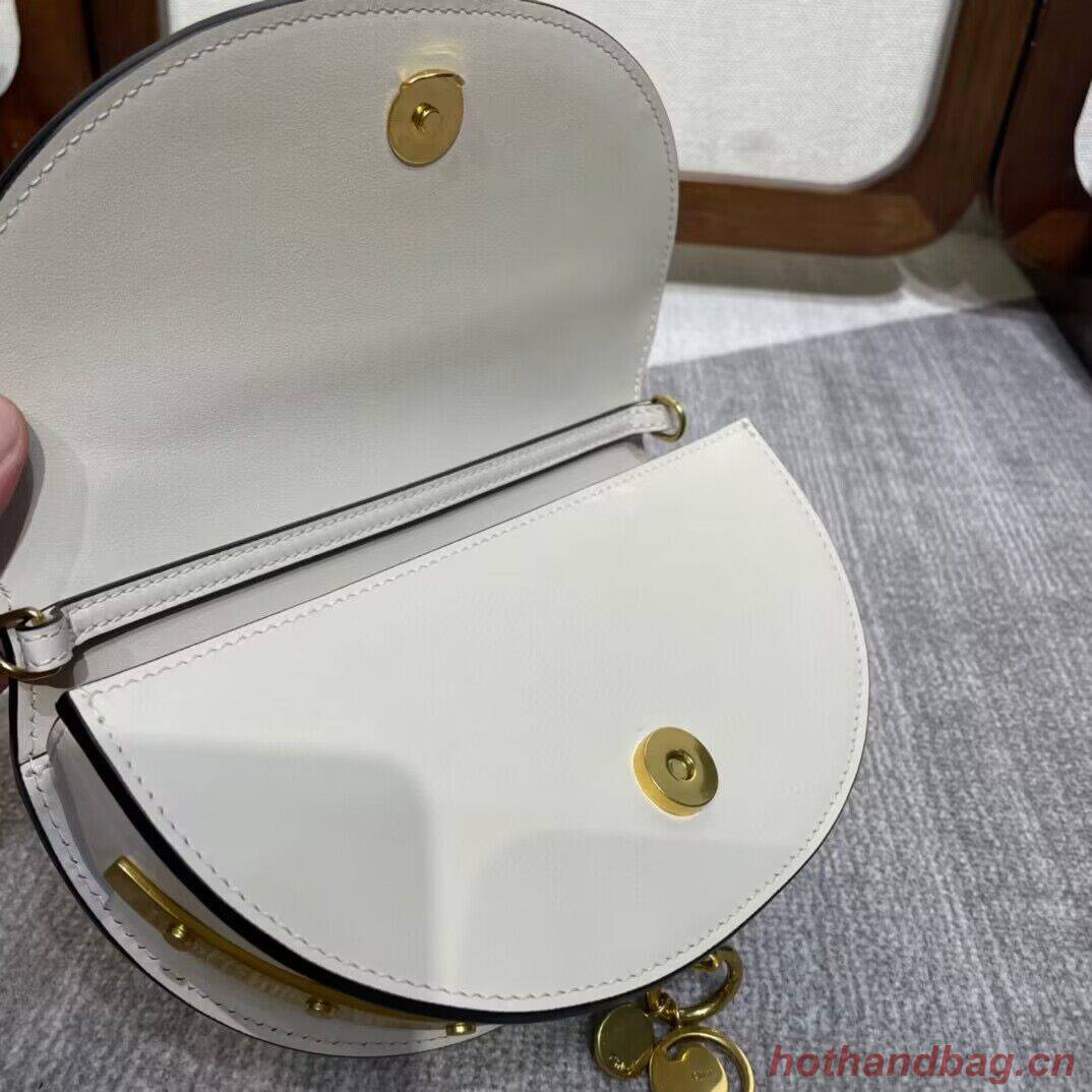 Chloe Nile Bracelet Minaudiere Original Leather 6020 White