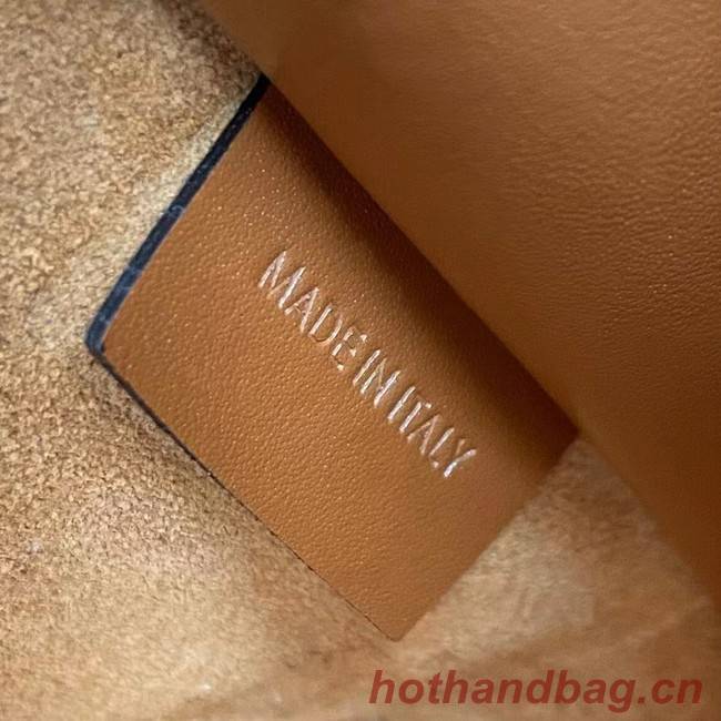 Celine CLUTCH WITH CHAIN IN TRIOMPHE LAMBSKIN 100382 TAN