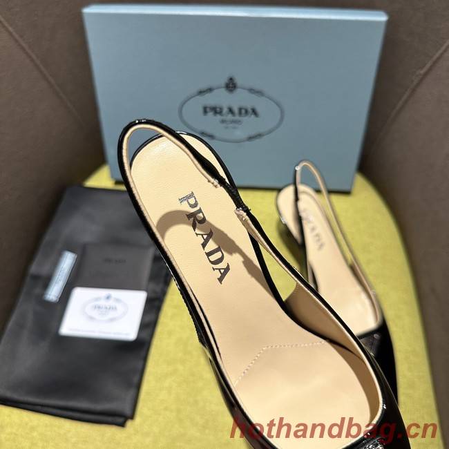 Prada Brushed leather slingback pumps 93512-1