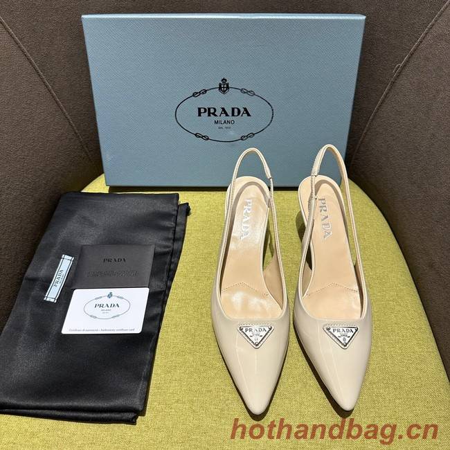 Prada Brushed leather slingback pumps 93512-2