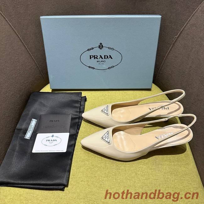 Prada Brushed leather slingback pumps 93512-2