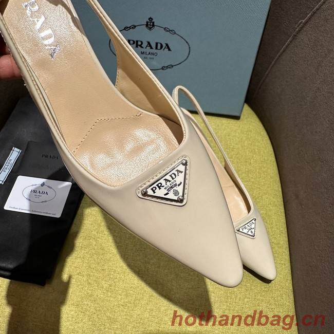 Prada Brushed leather slingback pumps 93512-2