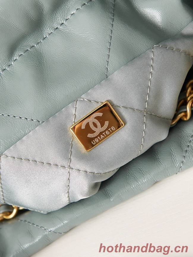 CHANEL 22 MINI HANDBAG AS3980 sky blue