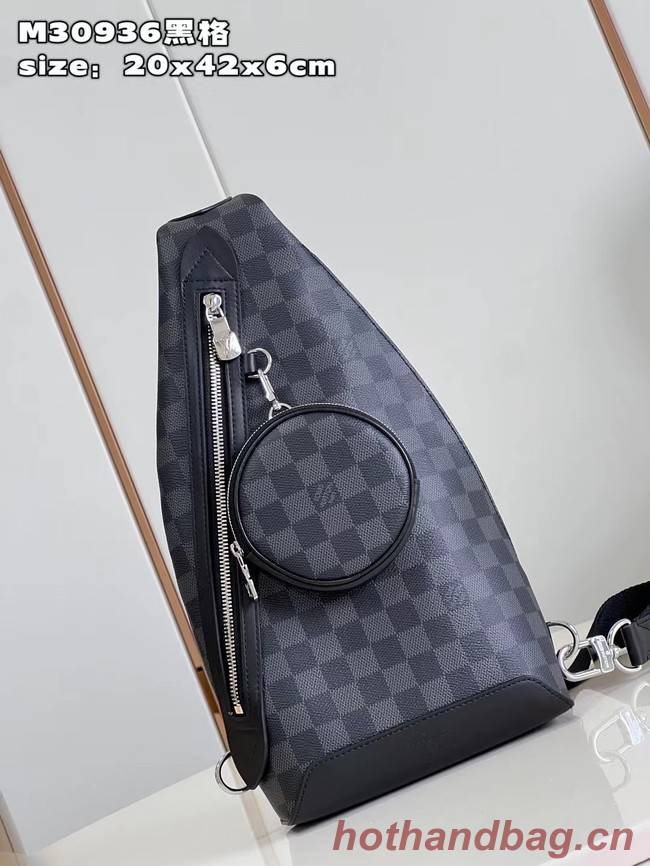 Louis Vuitton Duo Slingbag Damier Graphite canvas M30936 Black