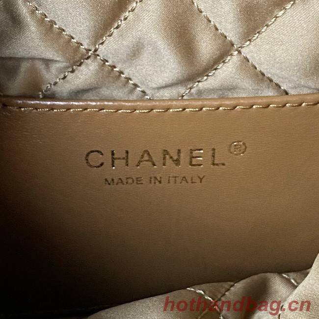 CHANEL 22 MINI HANDBAG AS3980 brown