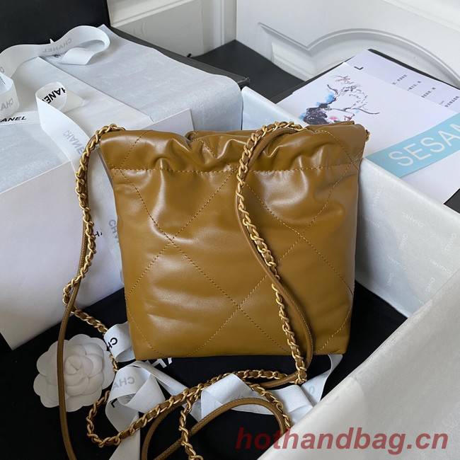 CHANEL 22 MINI HANDBAG AS3980 brown