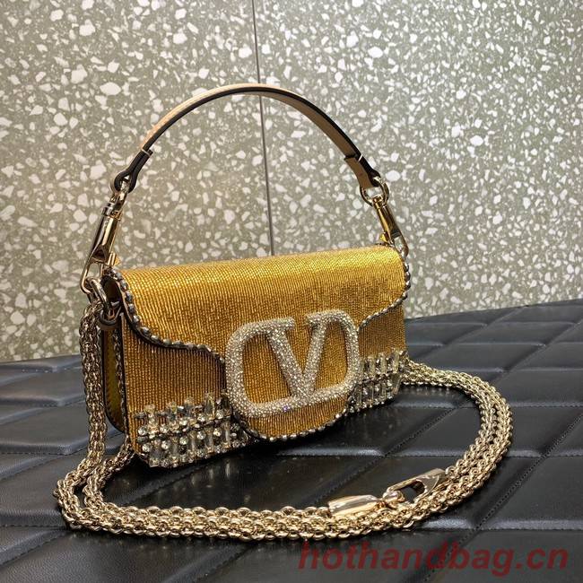 VALENTINO V-logo MINI LOCO bag beads WA0K53 gold