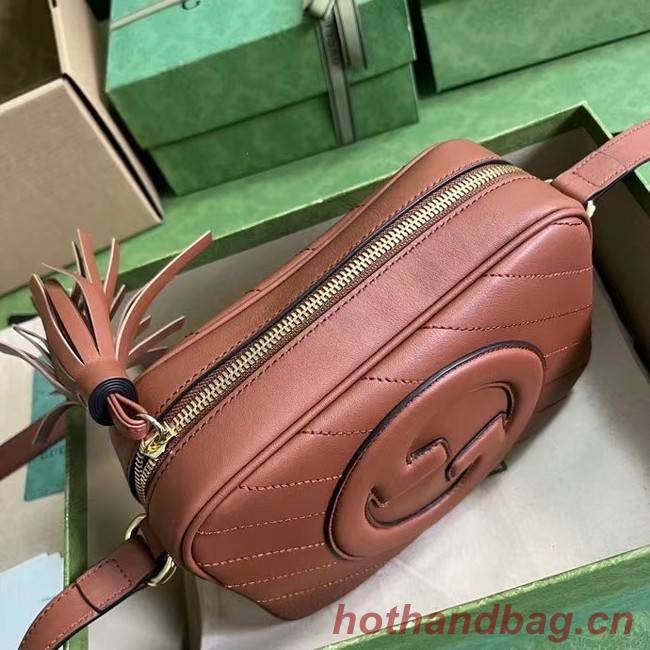 GUCCI BLONDIE SMALL SHOULDER BAG 742360 dark pink