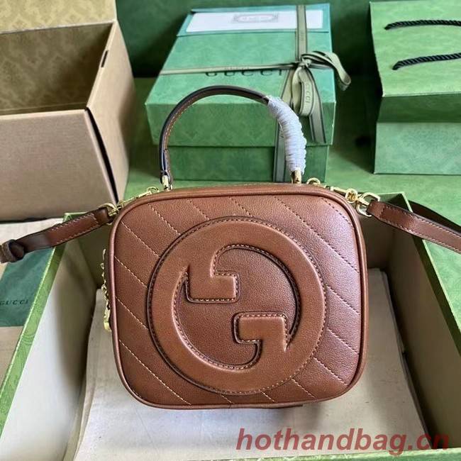 GUCCI BLONDIE TOP HANDLE BAG 744434 Cuir