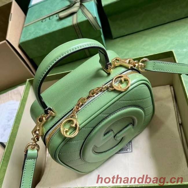 GUCCI BLONDIE TOP HANDLE BAG 744434 Light green