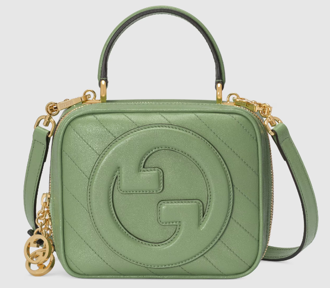 GUCCI BLONDIE TOP HANDLE BAG 744434 Light green