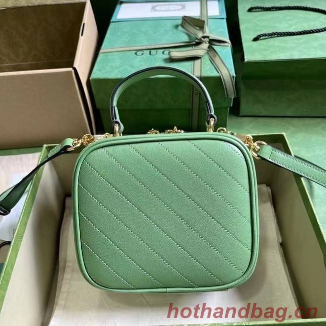 GUCCI BLONDIE TOP HANDLE BAG 744434 Light green