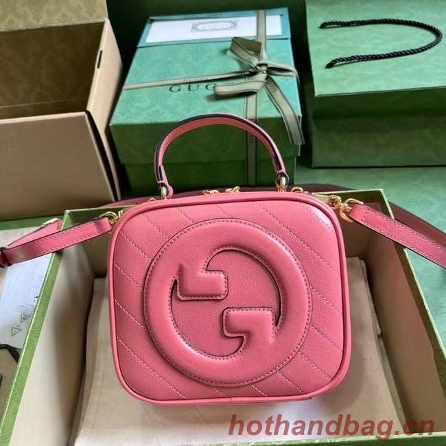 GUCCI BLONDIE TOP HANDLE BAG 744434 Pink