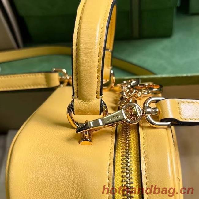 GUCCI BLONDIE TOP HANDLE BAG 744434 Yellow