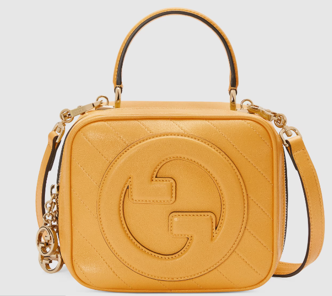 GUCCI BLONDIE TOP HANDLE BAG 744434 Yellow