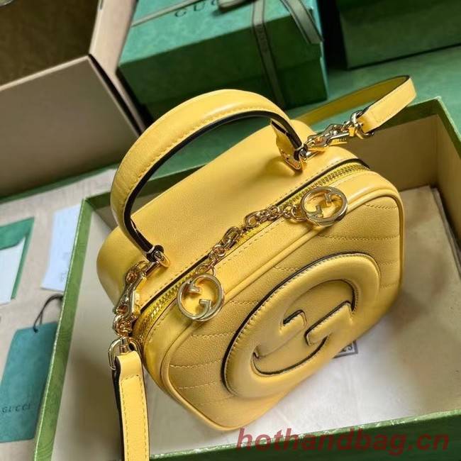 GUCCI BLONDIE TOP HANDLE BAG 744434 Yellow