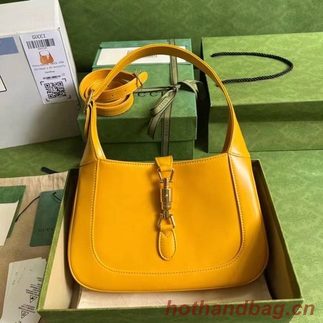 GUCCI JACKIE 1961 SMALL SHOULDER BAG 636709 yellow