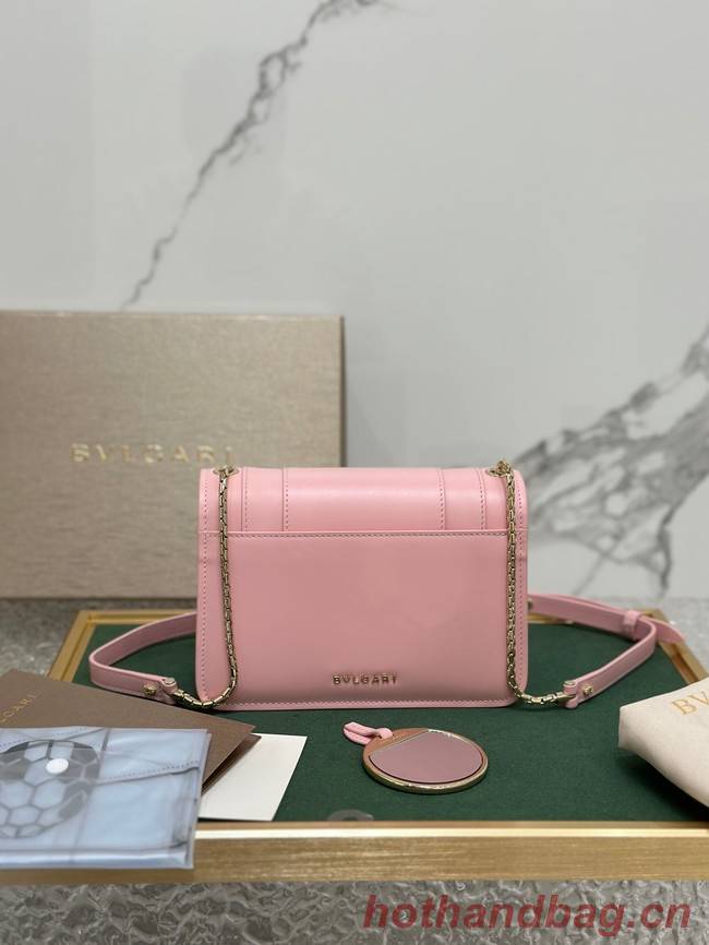 Bvlgari Serpenti Forever leather crossbody bag 289676 pink