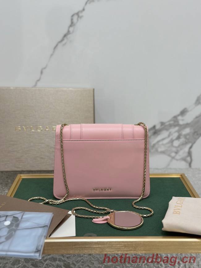 Bvlgari Serpenti Forever leather crossbody bag 35107 pink