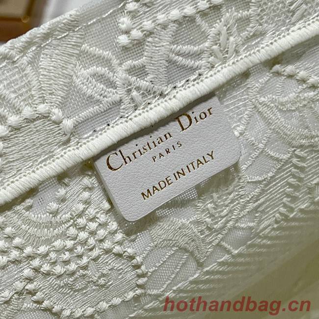 MEDIUM DIOR BOOK TOTE D-Lace Embroidery M1296ZE-6