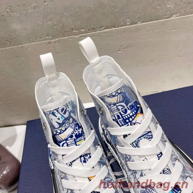 WALK N DIOR HIGH-TOP PLATFORM SNEAKER Dior Oblique Embroidered Cotton 93515-4