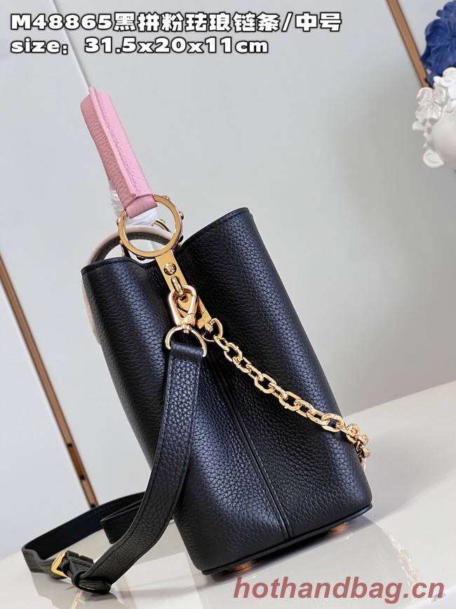 Louis Vuitton Capucines MM M20784 black