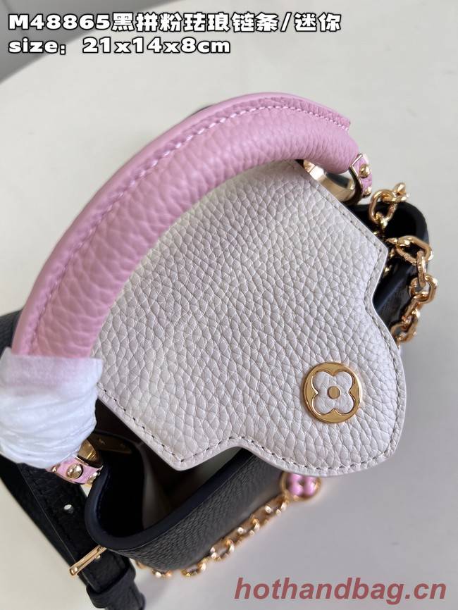 Louis Vuitton Capucines Mini M22375 Rose Chamallow Pink