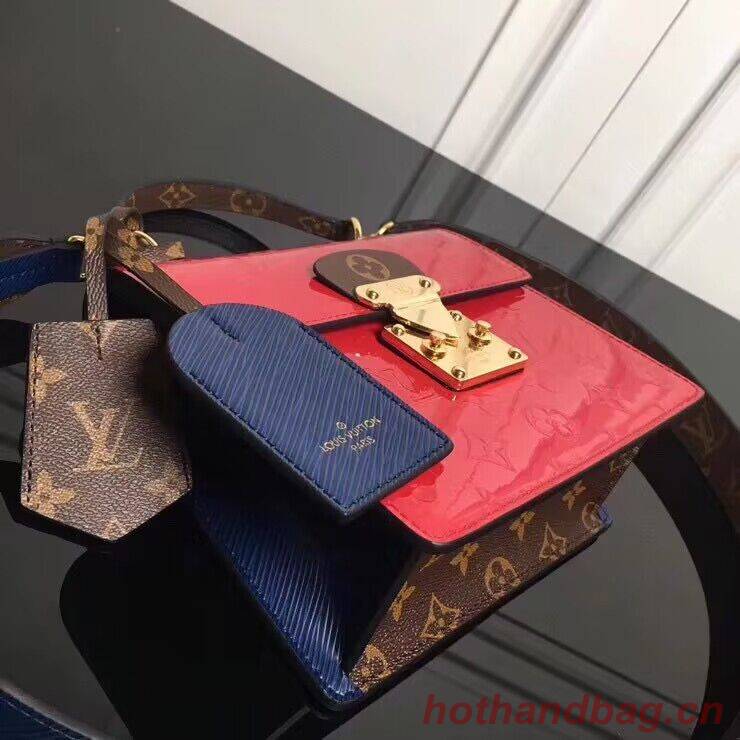 Louis Vuitton Spring Street Monogram Vernis Patent Original Leather M90376 Red