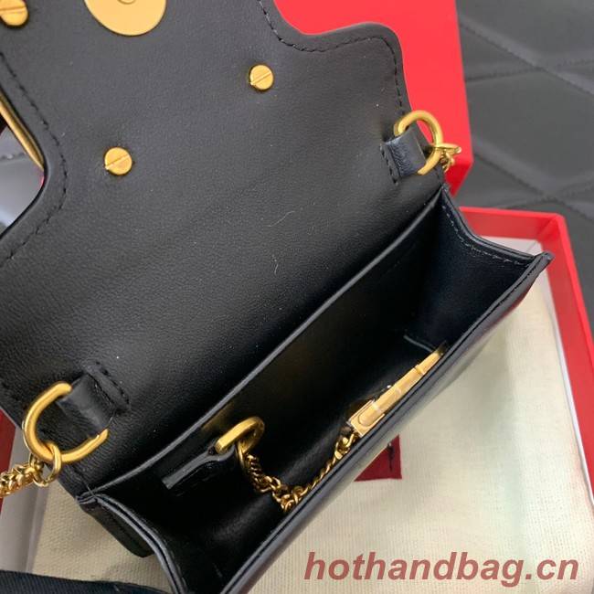 VALENTINO LOCO calf leather chain nano XLI16 black