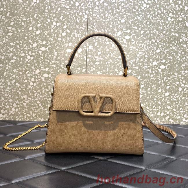 VALENTINO VSLING small Grain calf leather Shoulder bag WB0F53 apricot