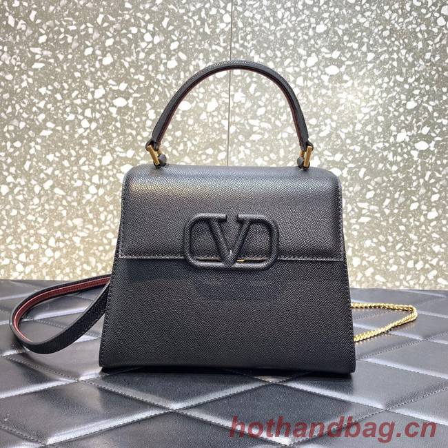 VALENTINO VSLING small Grain calf leather Shoulder bag WB0F53 b;ack