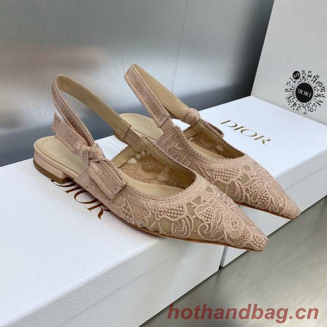 JADIOR SLINGBACK FLAT Embroidered Cotton 93528-2