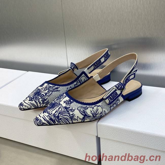 JADIOR SLINGBACK FLAT Embroidered Cotton 93532-2