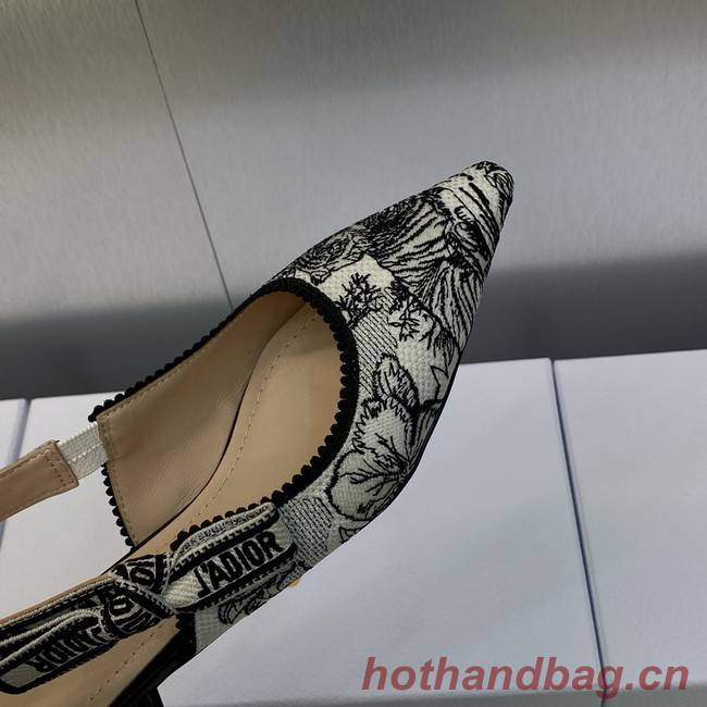 JADIOR SLINGBACK FLAT Embroidered Cotton 93532-3