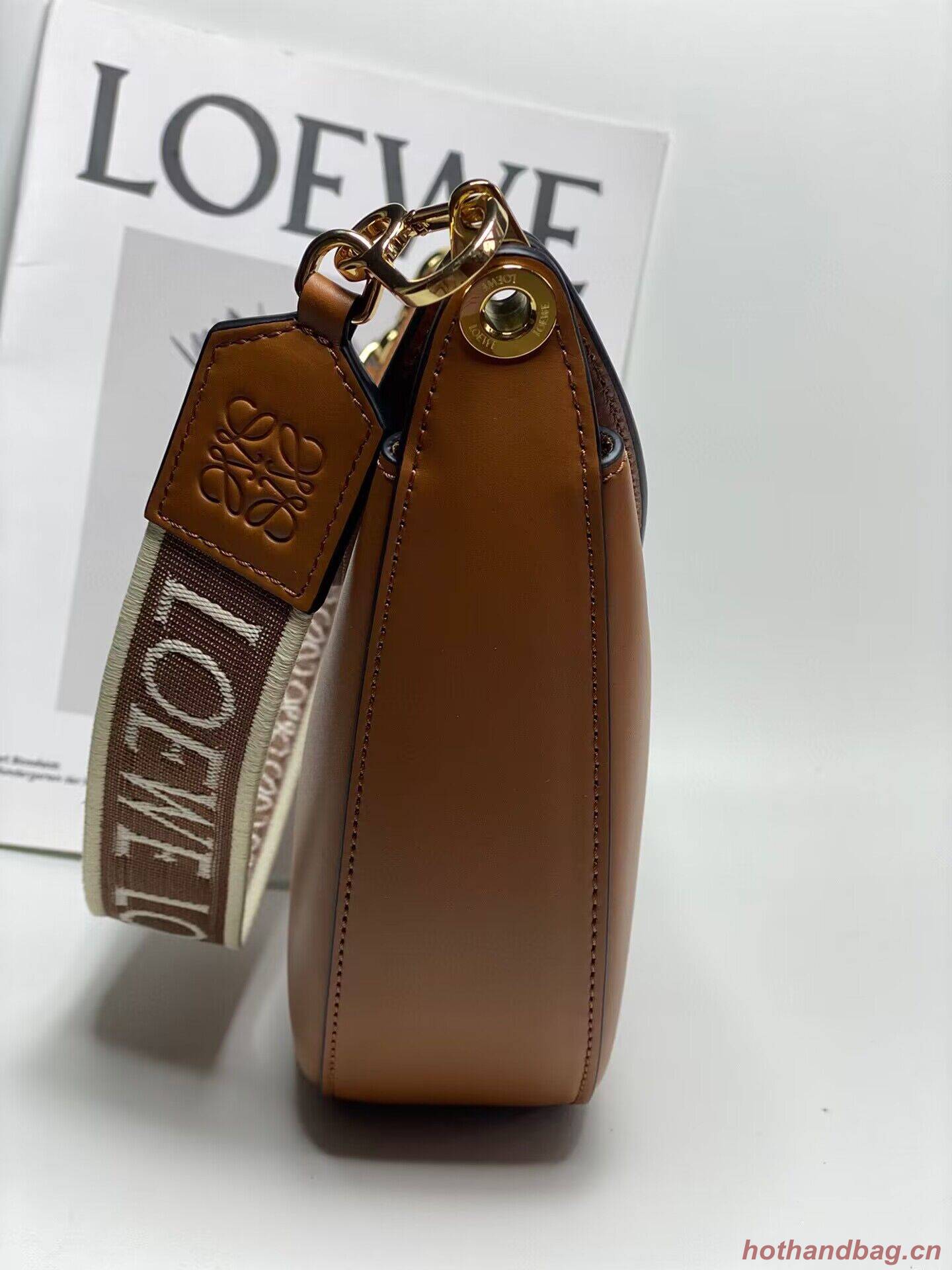 Loewe Original Leather Shoulder Handbag 3073 Brown