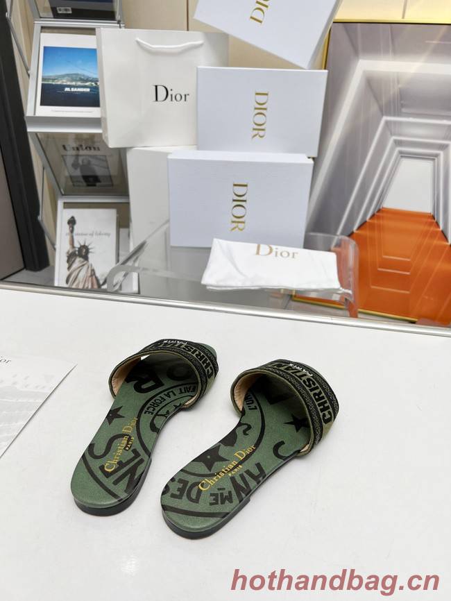 Dior DWAY SLIDE Embroidered Cotton 93552-1