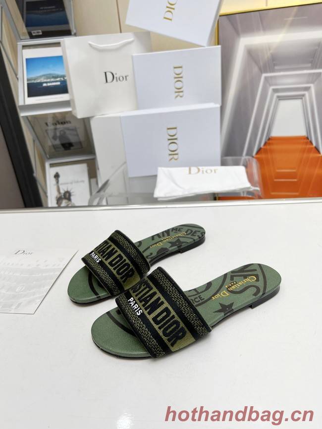 Dior DWAY SLIDE Embroidered Cotton 93552-1