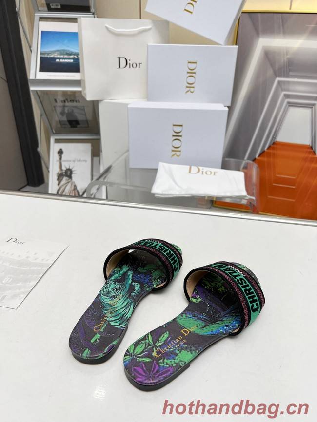 Dior DWAY SLIDE Embroidered Cotton 93552-5