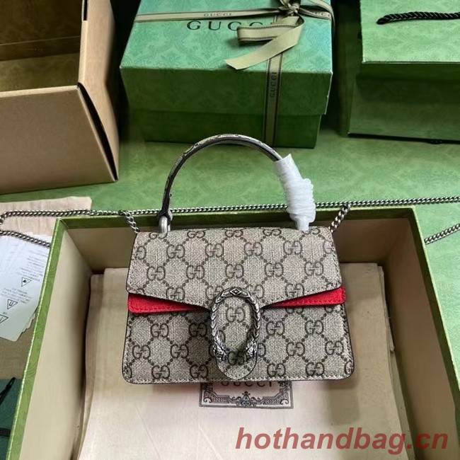 GUCCI DIONYSUS MINI TOP HANDLE BAG 752029 red