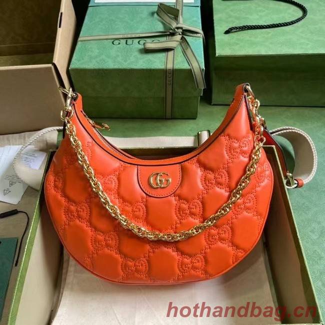 Gucci GG MATELASSE SMALL SHOULDER BAG 739709 orange