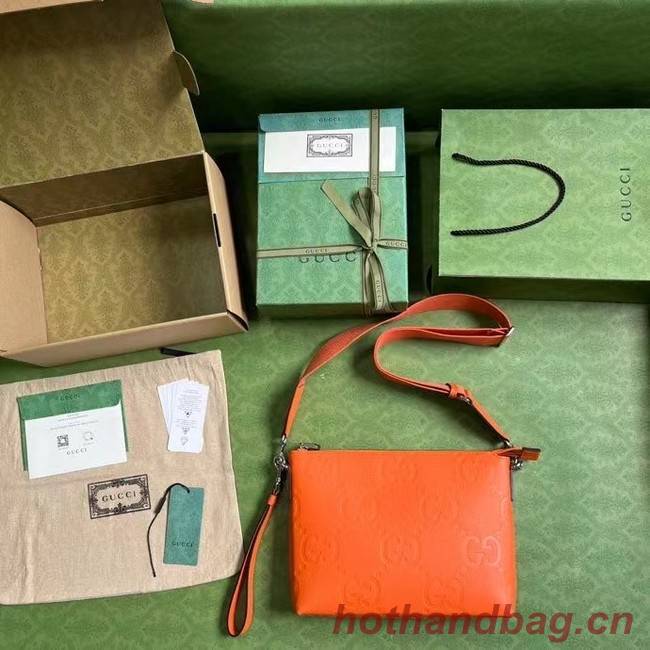 Gucci JUMBO GG MEDIUM MESSENGER BAG 696009 orange