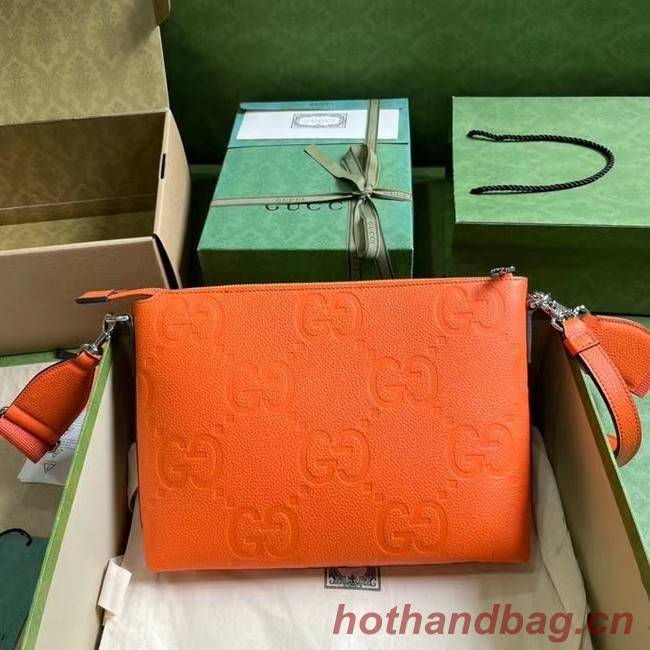 Gucci JUMBO GG MEDIUM MESSENGER BAG 696009 orange