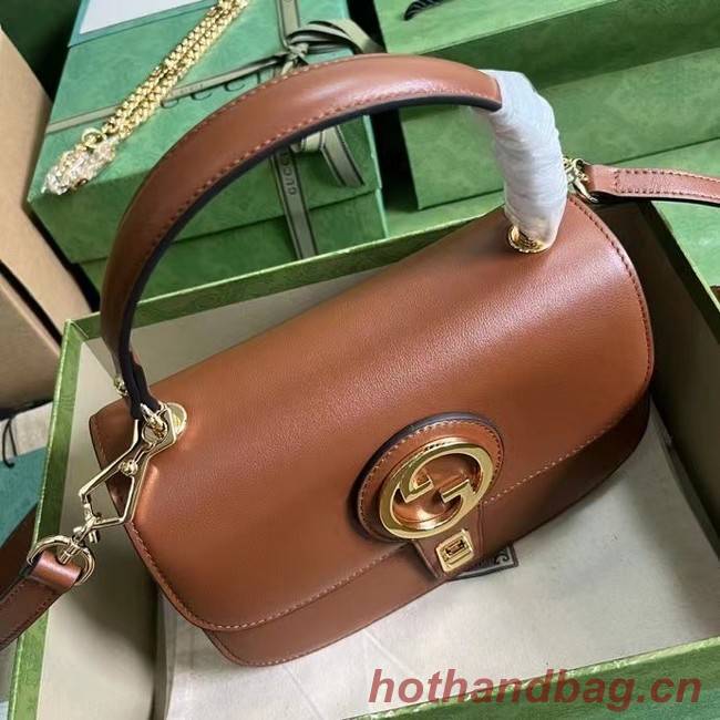 GUCCI BLONDIE TOP-HANDLE BAG 735101 Cuir