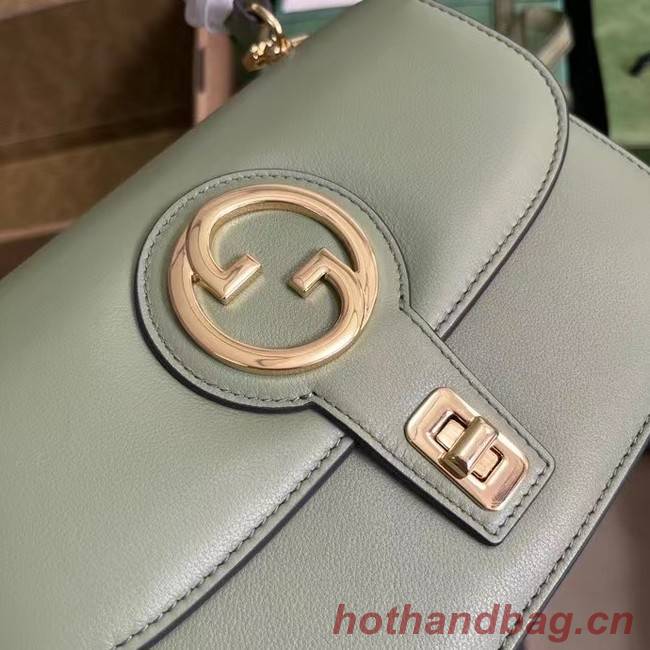 GUCCI BLONDIE TOP-HANDLE BAG 735101 Light green