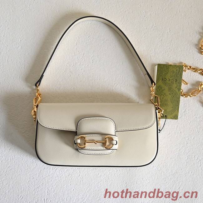 GUCCI HORSEBIT 1955 SMALL SHOULDER BAG 735178 White